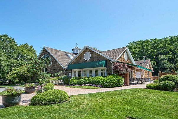 Backyard, Exterior, Facade, Brick Traditional