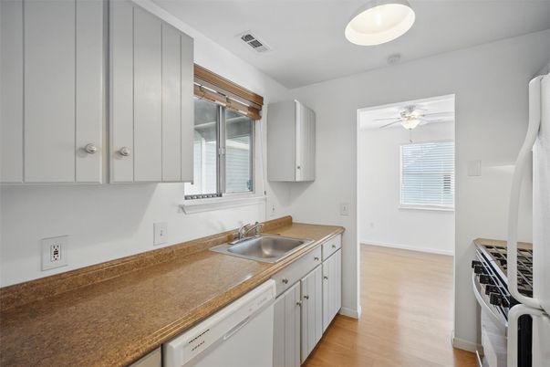 Interior, Kitchen, Wood Texture Flooring