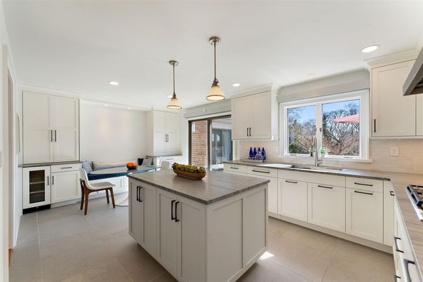 Interior, Kitchen, Pendant Lights, Recessed Lighting, Stainless Steel Appliances