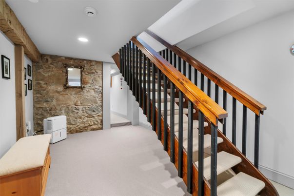 Interior, Recessed Lighting, Stone Walls