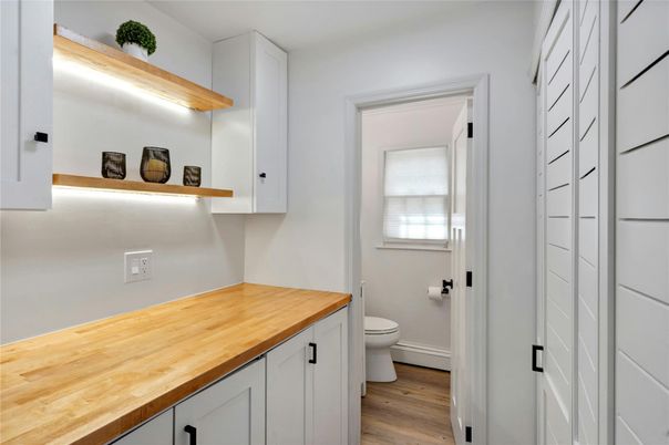 Bathroom, Interior, Wood Texture Flooring