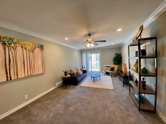Interior, Living room, Recessed Lighting