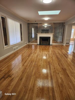 Empty room, Fireplace, Interior, Wood Texture Flooring