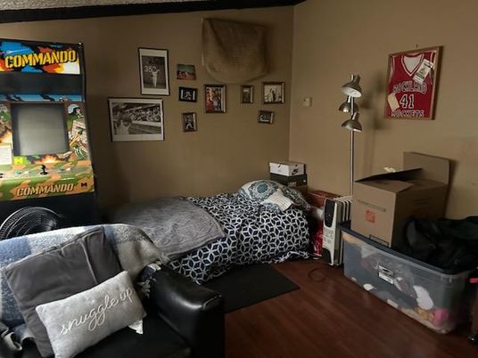 Bedroom, Interior, Wood Texture Flooring