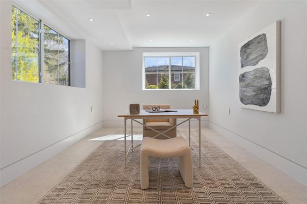 Home Office, Interior, Recessed Lighting