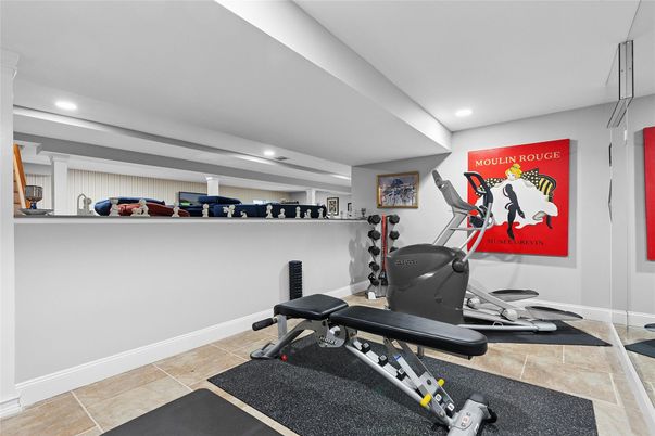 Fitness Equipment, Interior, Recessed Lighting