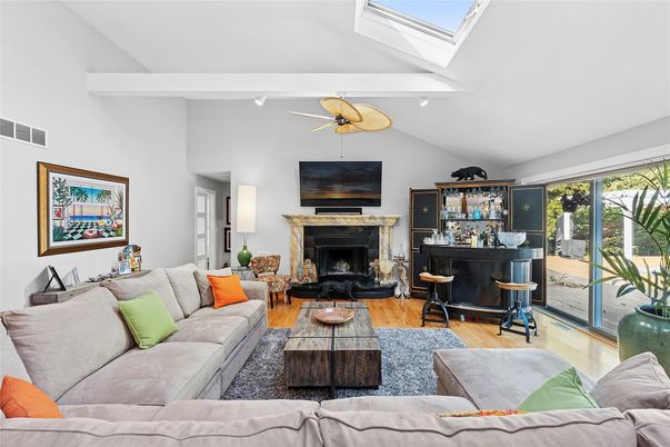 Fireplace, Interior, Living room, Piano, Wood Texture Flooring