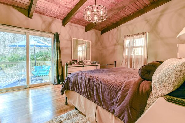 Bedroom, Interior, Wooden Beams, Wooden Ceilings, Wood Texture Flooring