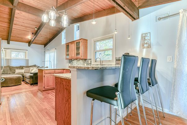 Interior, Living room, Pendant Lights, Wooden Beams, Wooden Ceilings, Wood Texture Flooring