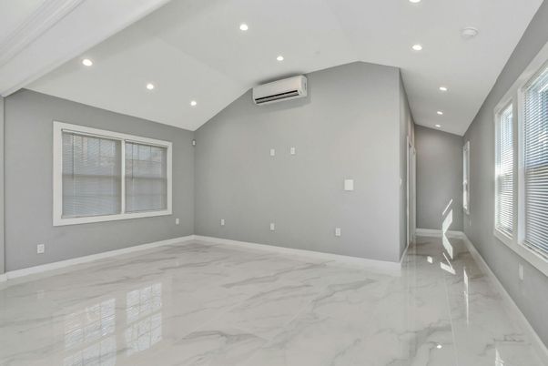 Empty room, Interior, Marble, Recessed Lighting