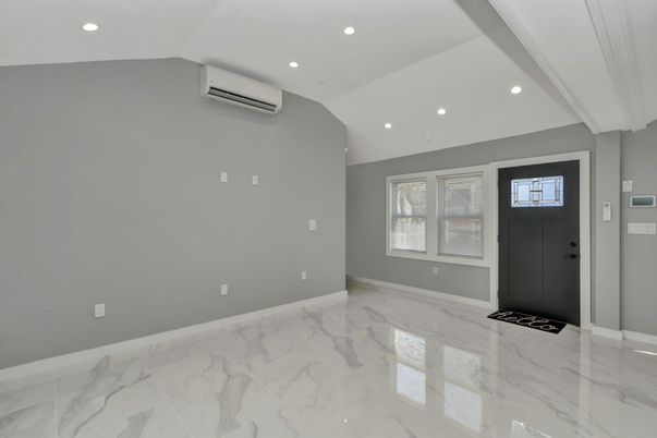 Empty room, Interior, Marble, Recessed Lighting
