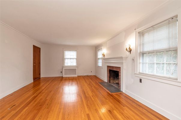 Empty room, Fireplace, Interior, Wood Texture Flooring