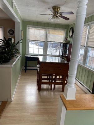Dining room, Interior, Wood Texture Flooring