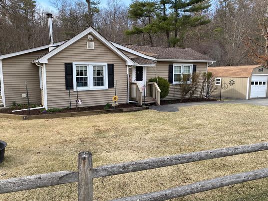 Detached Garage, Exterior, Facade, Ranch