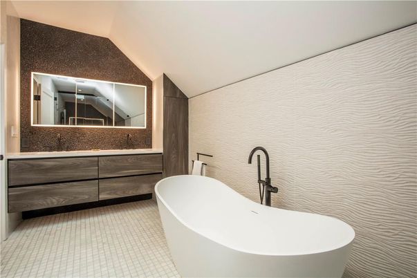 Bathroom, Dual Sink Vanities, Free Standing Baths, Interior