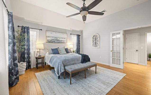 Bedroom, Interior, Wood Texture Flooring