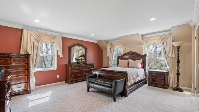 Bedroom, Interior, Recessed Lighting