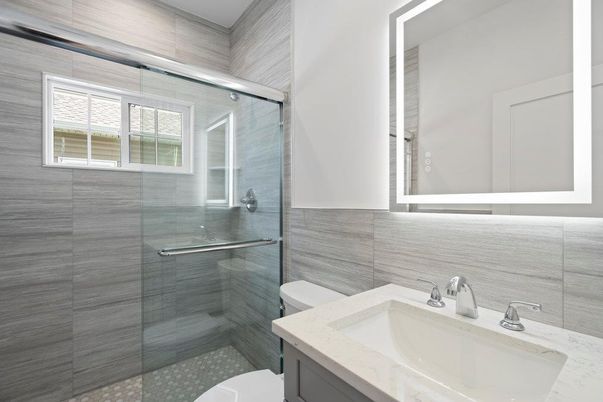 Bathroom, Glass Shower, Interior
