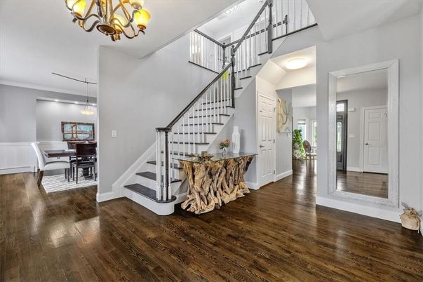 Chandelier, Dining room, Interior, Pendant Lights, Wood Texture Flooring
