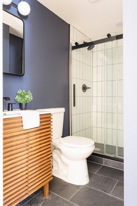 Bathroom, Glass Shower, Interior