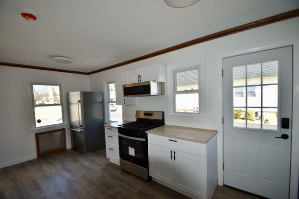 Interior, Kitchen, Wood Texture Flooring