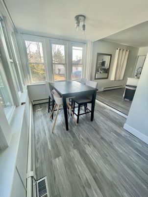 Dining room, Interior, Wood Texture Flooring