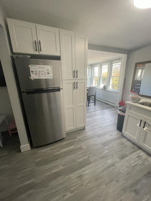 Interior, Kitchen, Wood Texture Flooring