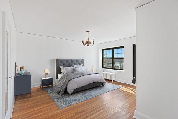 Bedroom, Chandelier, Interior, Wood Texture Flooring