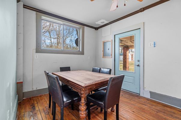 Dining room, Interior, Wood Texture Flooring