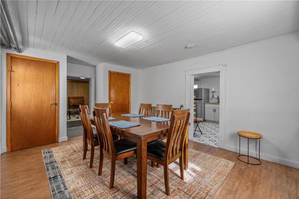 Dining room, Interior, Wood Texture Flooring