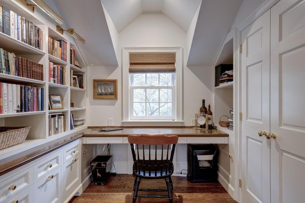 Home Office, Interior, Wood Texture Flooring