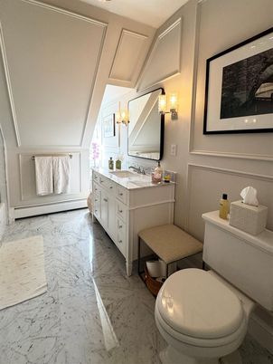 Bathroom, Dual Sink Vanities, Interior, Marble