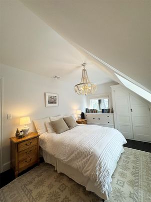 Bedroom, Chandelier, Interior