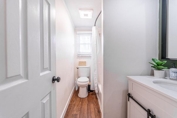 Bathroom, Interior, Wood Texture Flooring