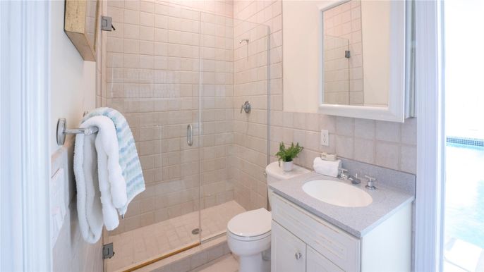 Bathroom, Glass Shower, Interior