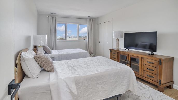 Bedroom, Interior, Wood Texture Flooring