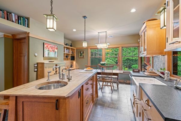 Dining room, Interior, Kitchen, Pendant Lights, Recessed Lighting