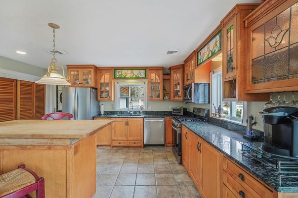 Interior, Kitchen, Pendant Lights, Recessed Lighting, Stainless Steel Appliances