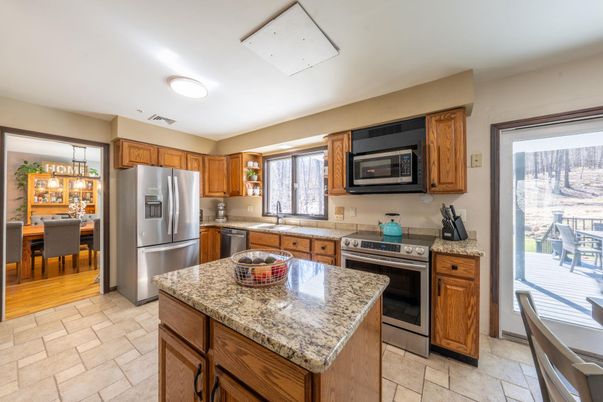 Dining room, Interior, Kitchen, Stainless Steel Appliances