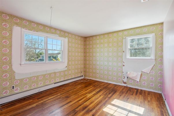 Empty room, Interior, Wood Texture Flooring