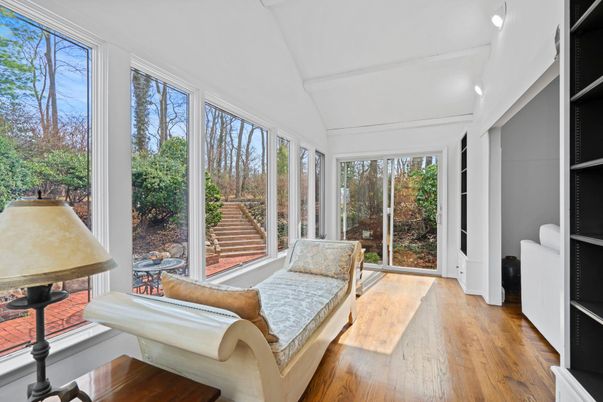 Interior, Sun Room, Wood Texture Flooring