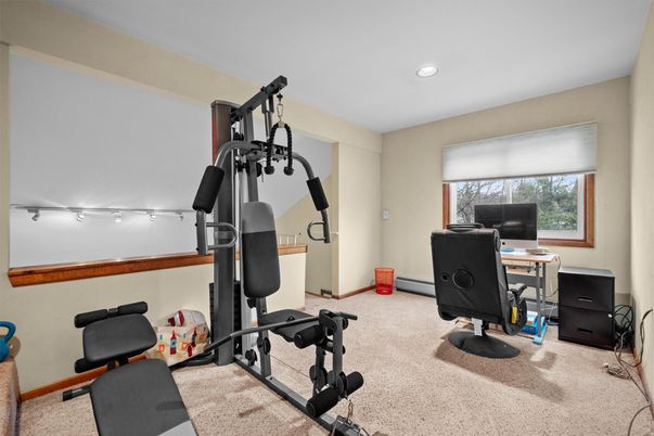 Fitness Equipment, Home Office, Interior, Recessed Lighting