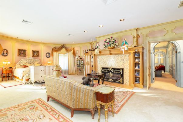 Bedroom, Fireplace, Interior, Living room, Recessed Lighting