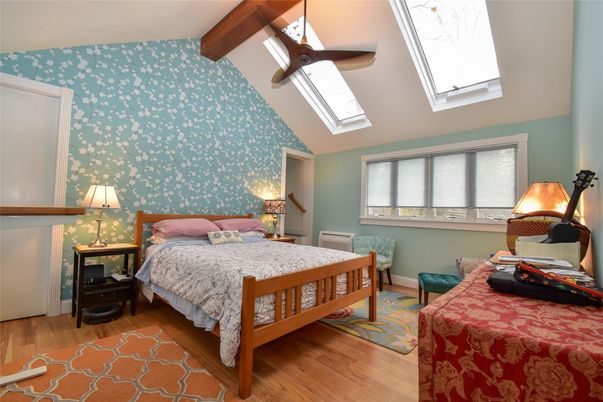 Bedroom, Interior, Wooden Beams, Wood Texture Flooring