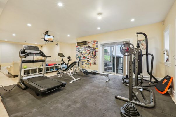 Fitness Equipment, Interior, Recessed Lighting