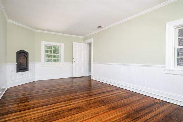 Empty room, Fireplace, Interior, Wood Texture Flooring