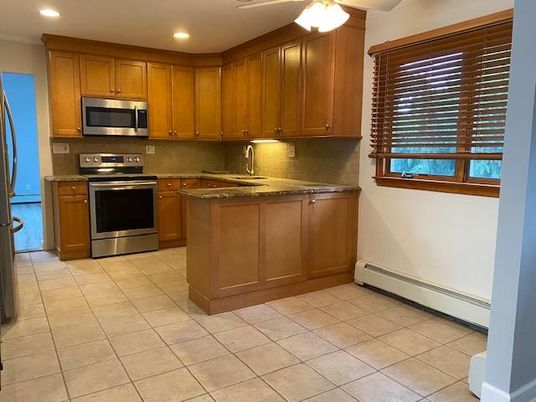 Interior, Kitchen, Recessed Lighting, Stainless Steel Appliances