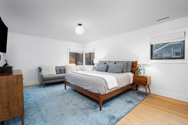 Bedroom, Interior, Wood Texture Flooring