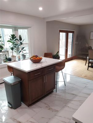Dining room, Interior, Marble, Recessed Lighting