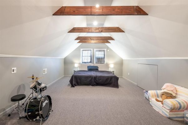 Bedroom, Interior, Wooden Beams